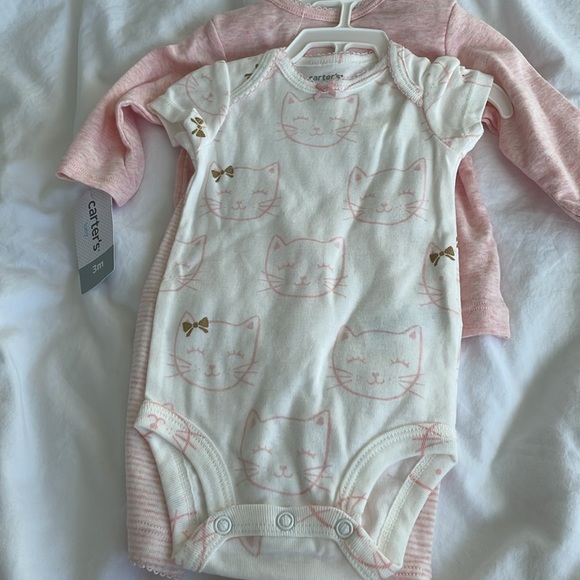 Baby girl 3 month pink outfit kitty new with tags - Picture 3 of 6